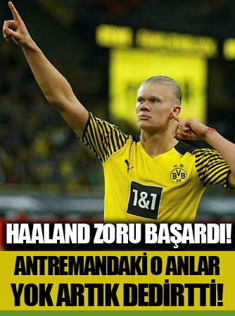Haaland, antrenmanda adeta imkansızı başardı!