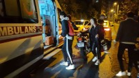 Ticari Taksiye Çarpan Motosiklet Sürücüsü Yaralandi