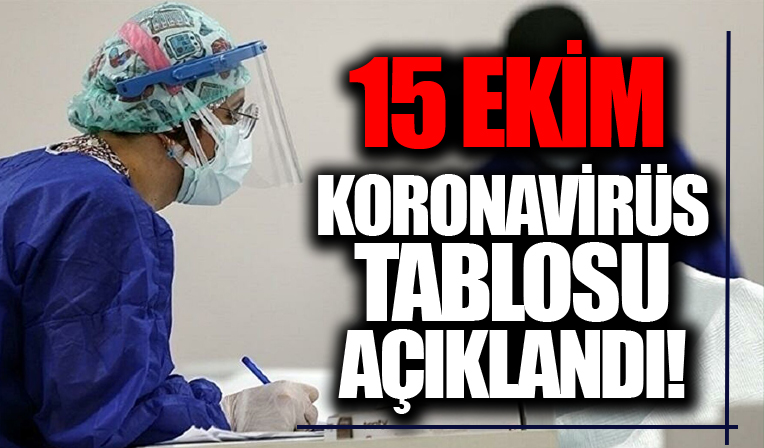 15 Ekim koronavirüs verileri açıklandı! İşte Kovid-19 hasta, vaka ve vefat sayılarında son durum