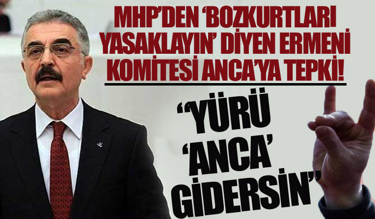 MHP'den 'Bozkurtları yasaklayın' kampanyası başlatan Ermeni komitesi ANCA'ya tepki: Yürü ANCA gidersin