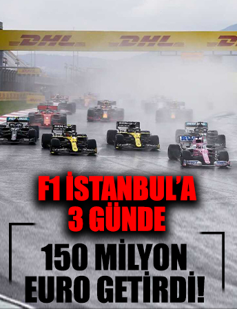 İstanbul'daki Formula 1, 150 milyon euro gelir sağladı