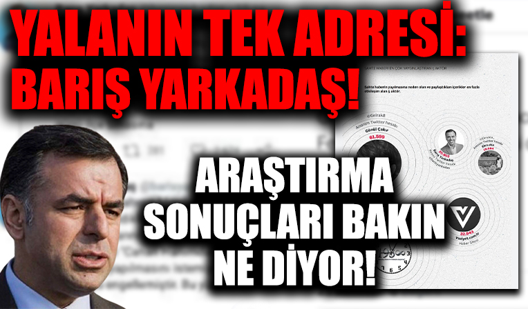 Yalanın tek adresi CHP'li Barış Yarkadaş! Araştırma sonuçları bakın ne diyor!