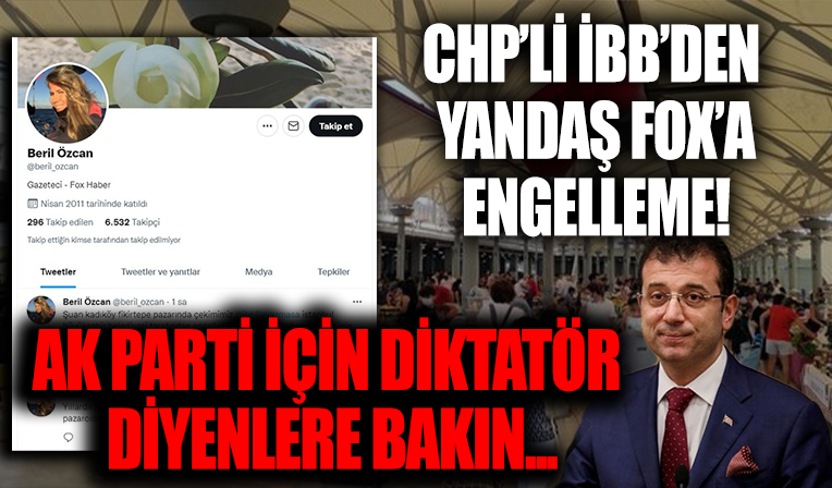 CHP'li İBB'den yandaş medyası FOX TV'ye engelleme! Hani AK Parti diktatördü? Hani basın özgürlüğü?