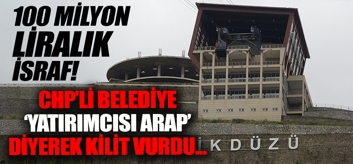 CHP'li belediye 100 milyon liralık teleferiği çürümeye terk etti