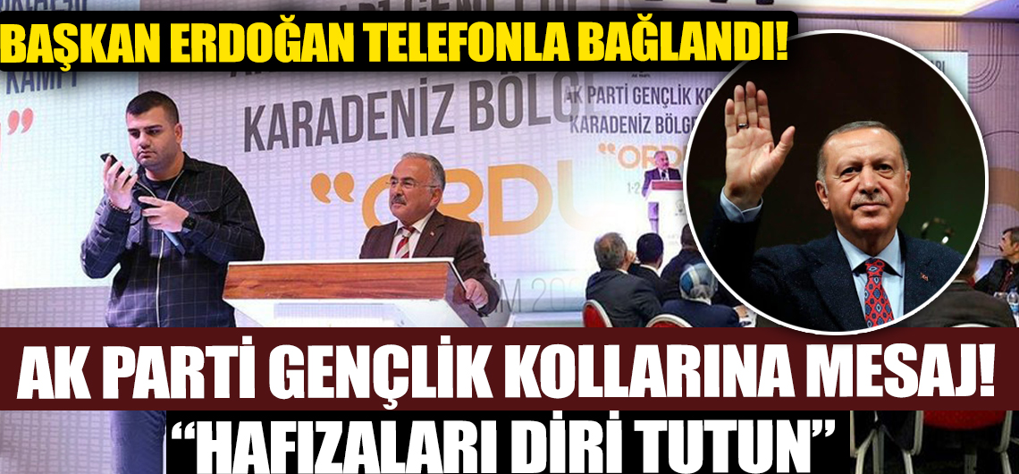 Başkan Erdoğan, partisinin gençlik kolları toplantısına telefonla katıldı