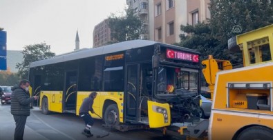Bayrampaşa'da İETT otobüsüyle otomobil çarpıştı! 7 yaralı var