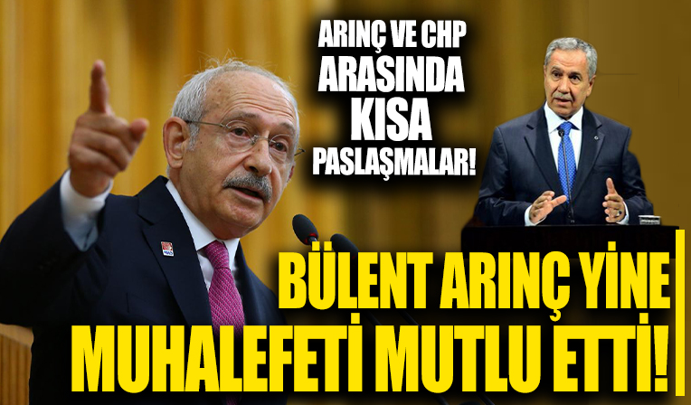 Bülent arınç bir kez daha muhalefeti mutlu etti! Arınç ve Chp arasında kısa paslaşmalar!