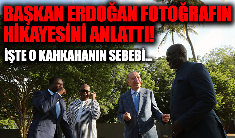 O kahkahanın sebebi futbol! Başkan Erdoğan fotoğrafın hikayesini anlattı