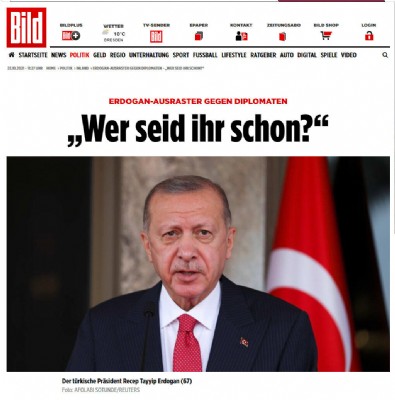 Alman Bild gazetesinden tepki çeken Erdoğan manşeti: Tamamen kendini kaybediyor