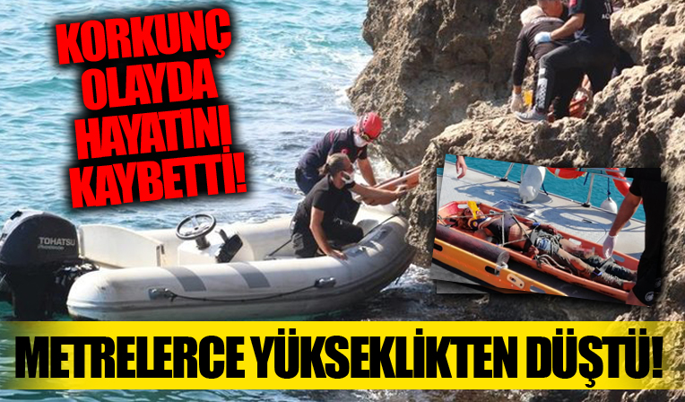Antalya'da korkunç olay! Metrelerce yükseklikten düşen şahıs hayatını kaybetti