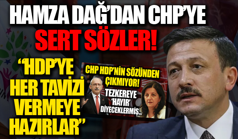 Hamza Dağ'dan tezkereye 'hayır' diyen CHP'ye: HDP'yi kızdırmamak için her tavizi vermeye hazırlar