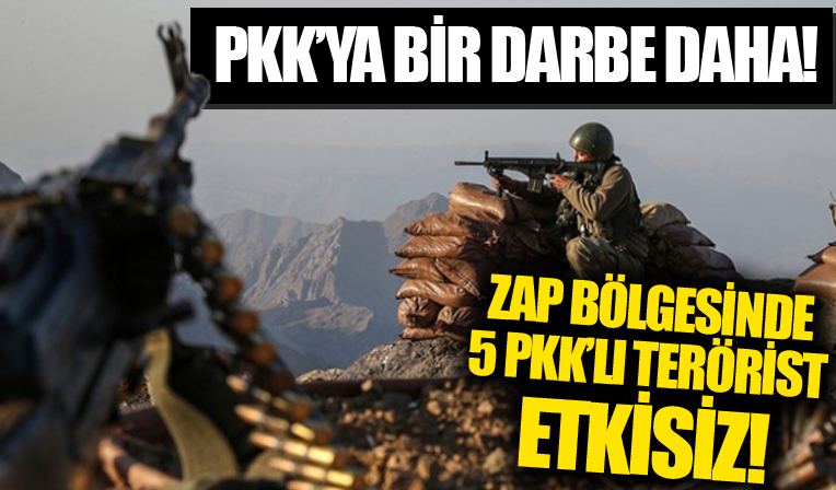 MSB duyurdu: Zap bölgesinde 5 PKK'lı terörist etkisiz hale getirildi