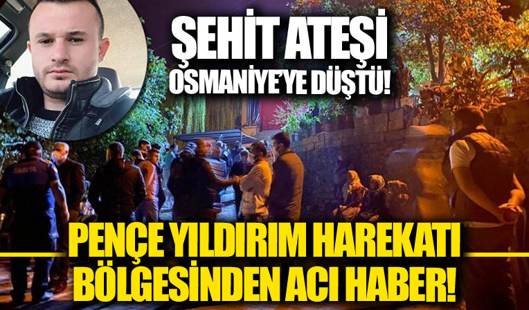 Pençe Yıldırım Harekatı bölgesinde bir asker şehit oldu!