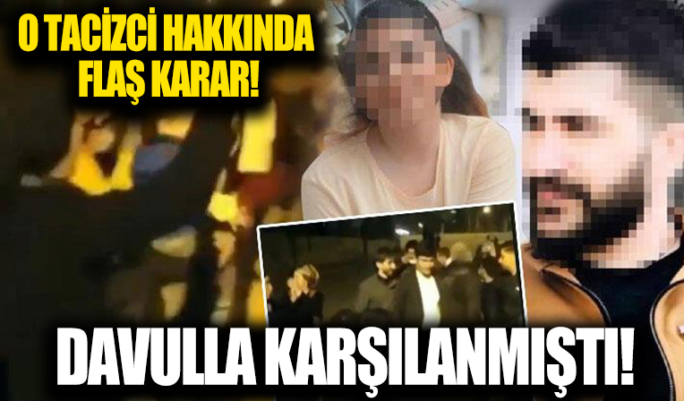 Davulla karşılanan cinsel istismar sanığı için istenen tutuklama talebine ret