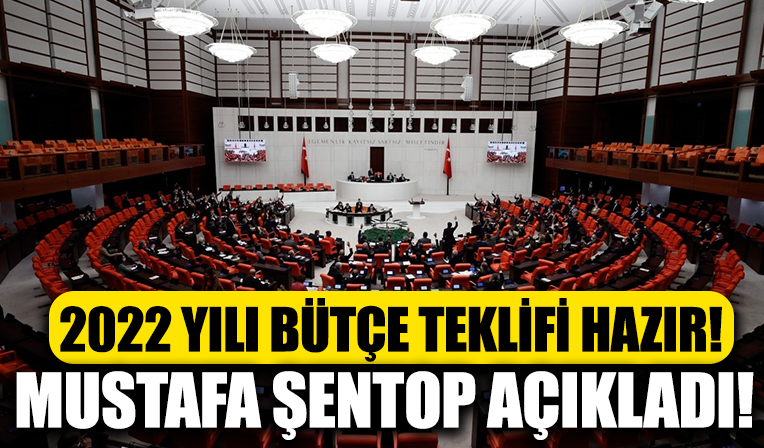 Mustafa Şentop, Meclis’in 2022 Yılı Bütçe Teklifi'ni açıkladı!