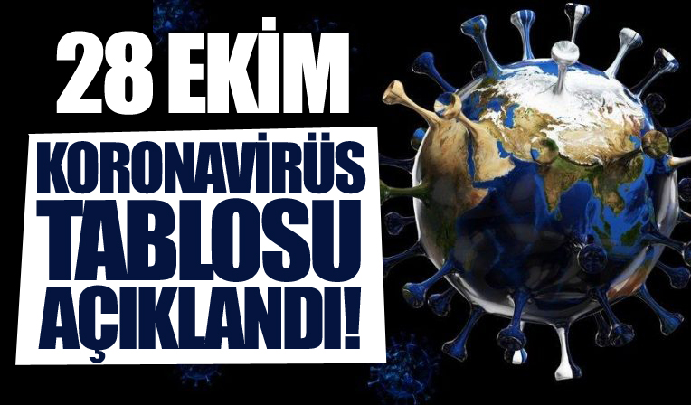 28 Ekim koronavirüs tablosu açıklandı! İşte Kovid-19 hasta, vaka ve vefat sayılarında son durum...