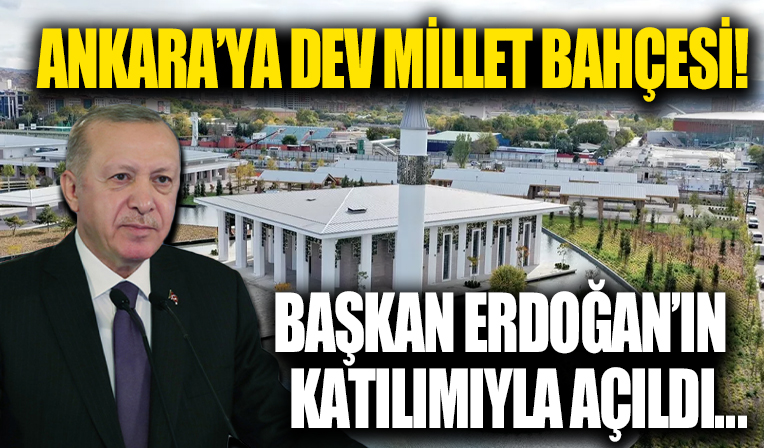 AKM Millet Bahçesi açıldı! Başkan Erdoğan, 'Bu vesile ile bir müjde vermek istiyorum' diyerek duyurdu...