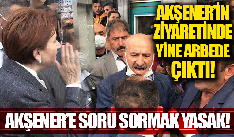 İYİ Partililer Akşener'e soru soran vatandaşın üzerine yürüdü