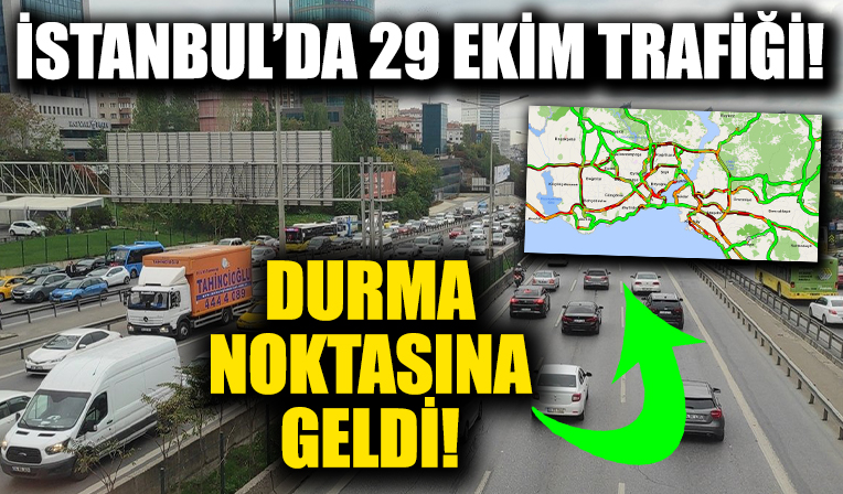 Yarım günlük mesai, İstanbul'da trafiği olumsuz etkiledi!