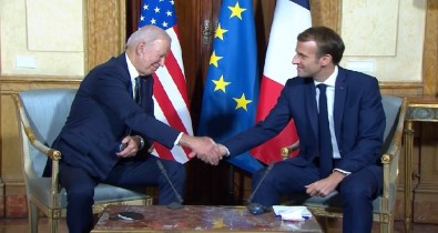 Biden Ve Macron 'Denizalti' Krizinden Sonra Ilk Kez Bir Araya Geldi