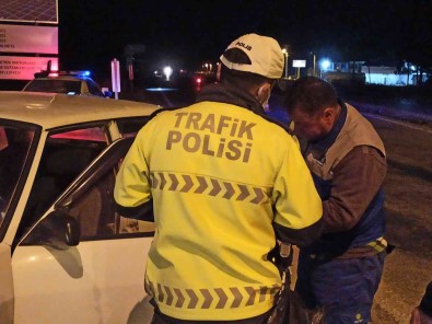 Suhut'ta Polisten Sürücülere Sok 'Alkol' Denetimi