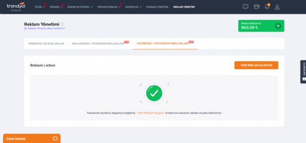 Trendyol satıcılarına tek adımda Facebook’ta reklam verme kolaylığı