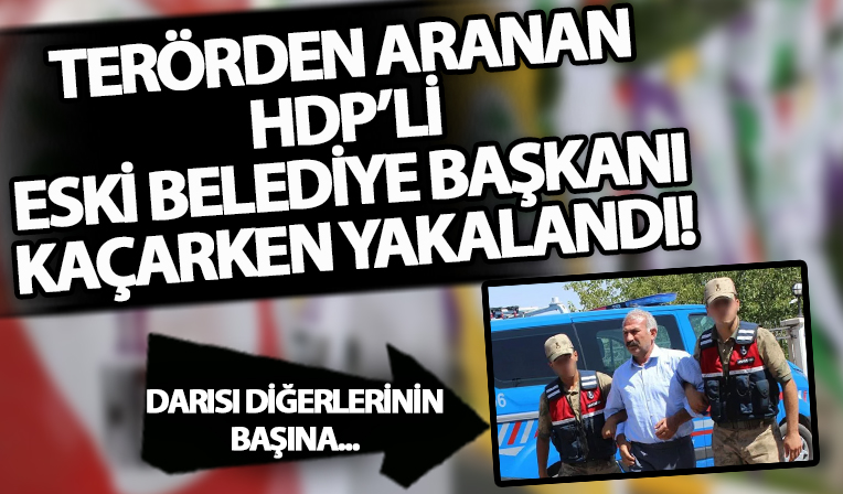 Terörden aranan HDP'li eski belediye başkanı yurt dışına kaçarken yakalandı