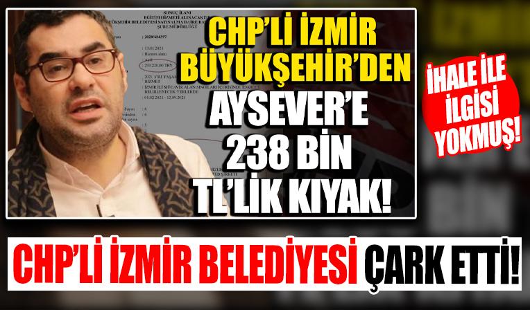 izmir buyuksehir belediyesi 8 ay sonra ihalenin enver aysever le bir ilgisi yok dedi aysever davadan