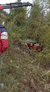 Sinop'ta Otomobil Sarampole Uçtu Açiklamasi 2 Yarali