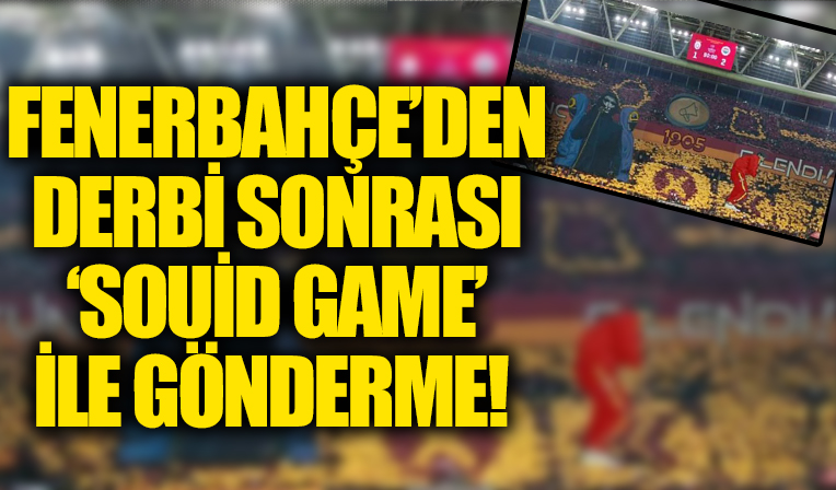 Fenerbahçe’den Galatasaray’a ‘Squid Game’ ile gönderme!