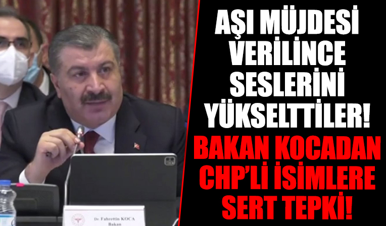 Fahrettin Koca'dan muhalefete aşı müjdesi sonrası tepki: Sevinmenizi beklerdim