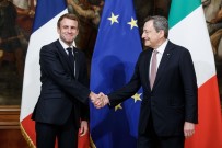 Fransa Cumhurbaskani Macron Ve Italya Basbakani Draghi Bir Araya Geldi