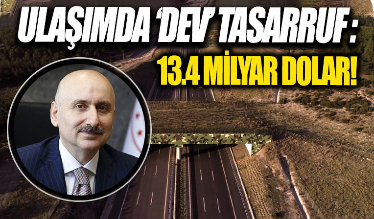 Ulaştırma ve Altyapı Bakanı Karaismailoğlu: Ulaşımda 2020 yılında 13.4 milyar dolar tasarruf