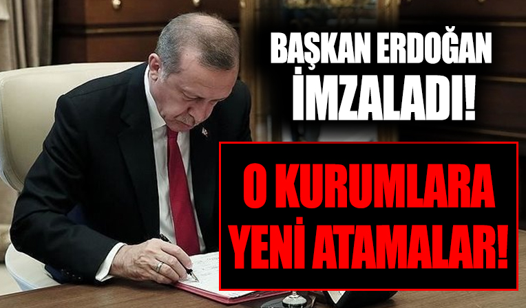 Başkan Erdoğan imzaladı: Atama kararları Resmi Gazete'de