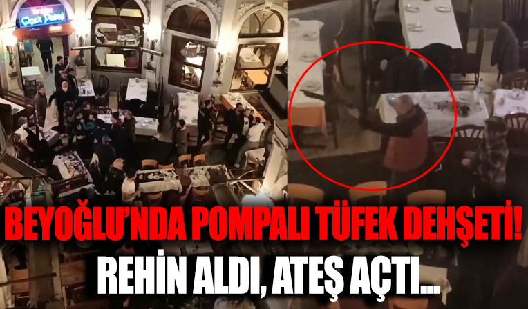 İstanbul'daki tarihi çiçek pasajında dehşet: Rehin aldı, ateş açtı...