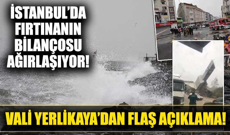 İstanbul valiliğinden flaş fırtına açıklaması!