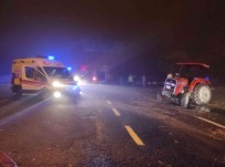 Tarim Isçilerini Tasiyan Minibüs Traktörle Çarpisti Açiklamasi 15 Yarali