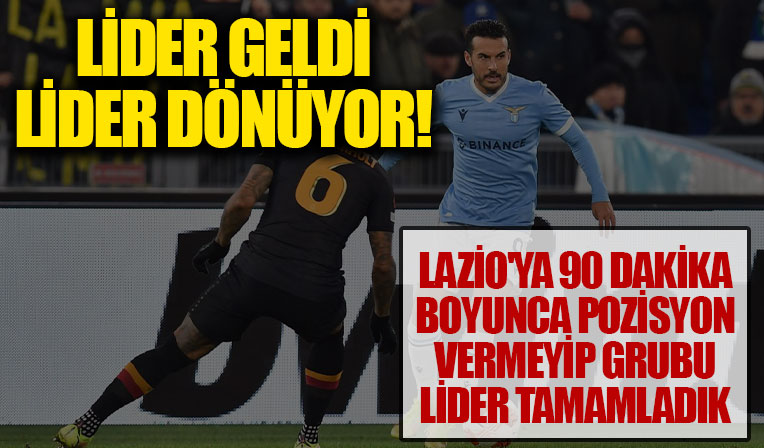 Galatasaray, Lazio'yla berabere kalarak grubu lider tamamladı!