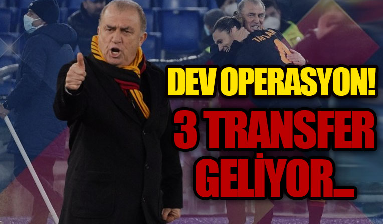 Galatasaray'da dev operasyon! 3 transfer geliyor, Fatih Terim 3 ismin biletini kesti!