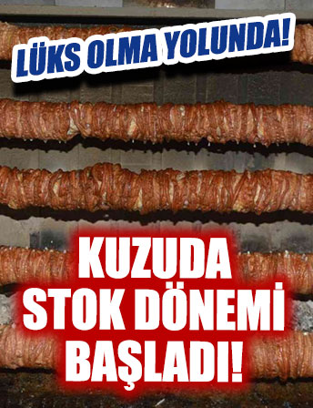 Kuzuda stok dönemi başladı