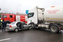 LPG Yüklü Tanker Otomobille Çarpisti Açiklamasi 2 Yarali