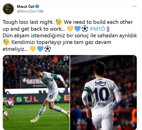 Mesut Özil'de flaş paylaşım