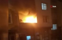 Gaziosmanpasa'da Bina Yangini, Mahsur Kalanlari Itfaiye Kurtardi