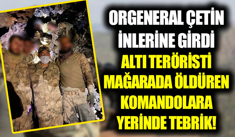 Mardin'de 6 PKK'lının öldürüldüğü mağara kullanılamaz hale getirildi
