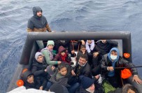 Marmaris'te 17 Düzensiz Göçmen Kurtarildi