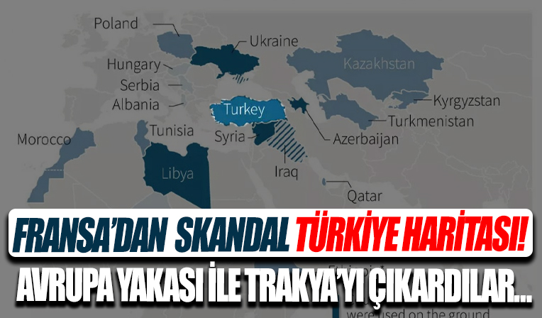 AFP'den Türkiye'yle ilgili skandal harita