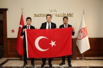 Gaziantep'ten Gönderilen Bayrak Ve Toprak Bayburt'ta Teslim Alindi