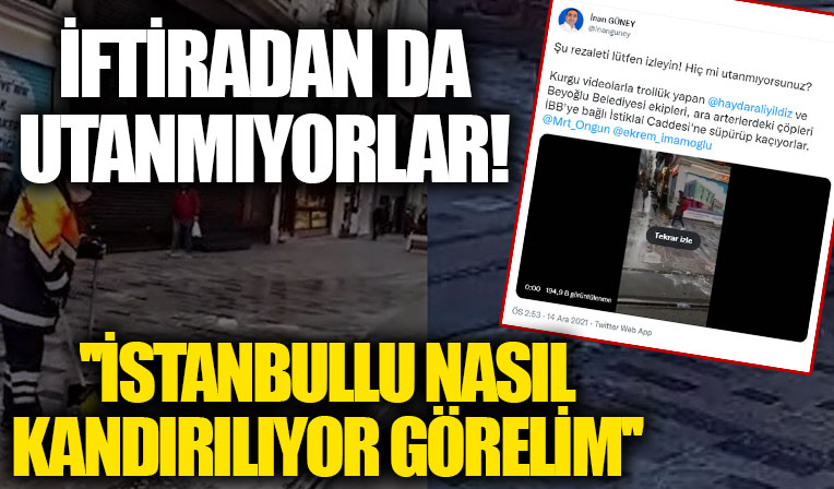 Beyoğlu Belediye Başkanı Yıldız, CHP'li ismin iftirasını video ile ortaya çıkardı: İstanbullu nasıl kandırılıyor görelim