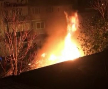 Bursa'da Marangoz Atölyesinde Yangin