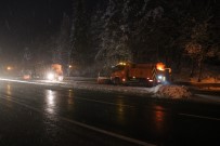 Bolu Dagi'nda Kar Yagisi Yeniden Basladi
